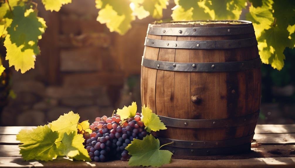 fermenting grapes to make wine