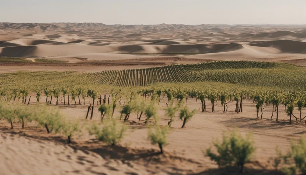 vineyards in gobi desert