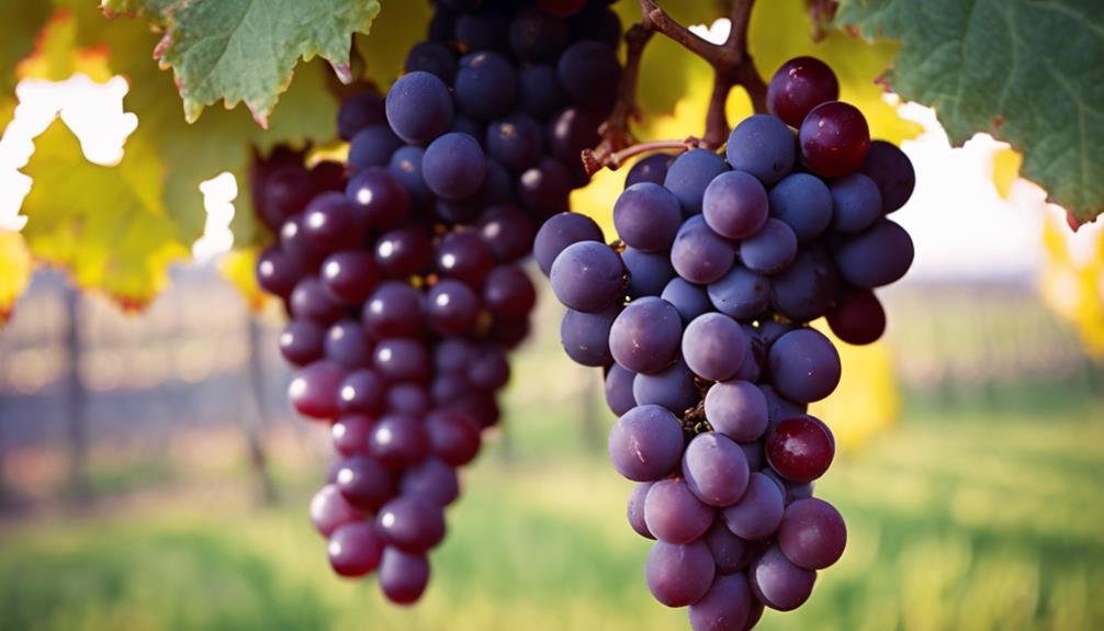 wine grapes and pigmentation