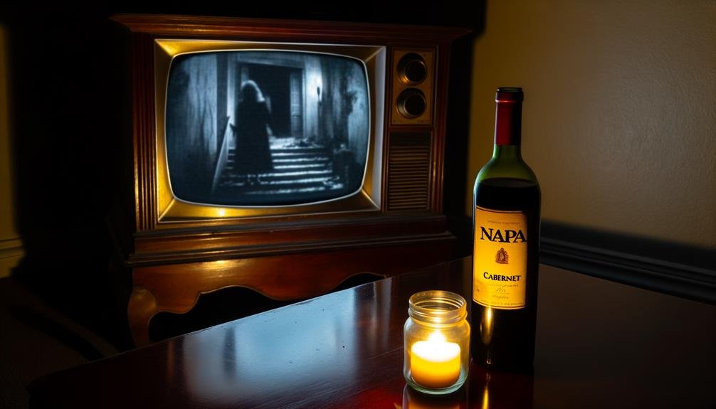 luxurious wine and horror
