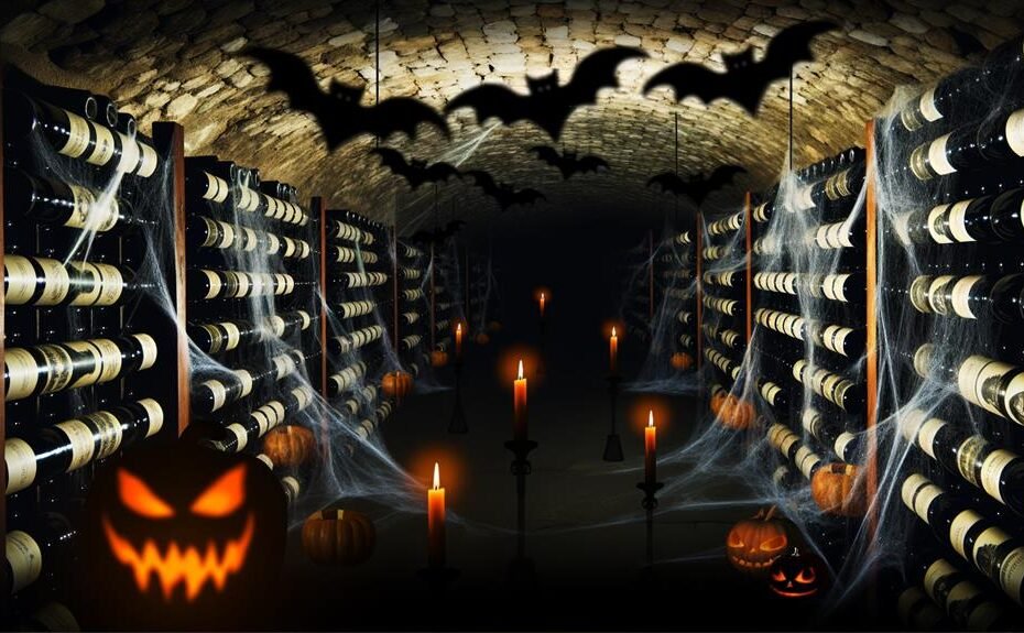 spooky wine label designs