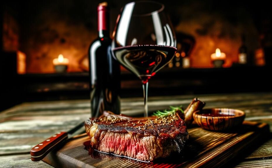 wine and steak pairing
